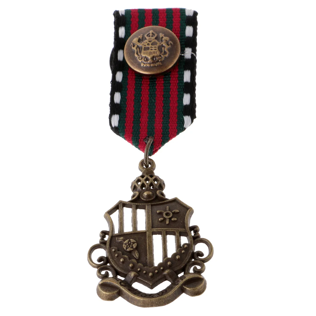 

Ethnic Medal Badge Brooch Pin Insignia with Pendant for Party Fancy Uniform Dress Costume Jewelry