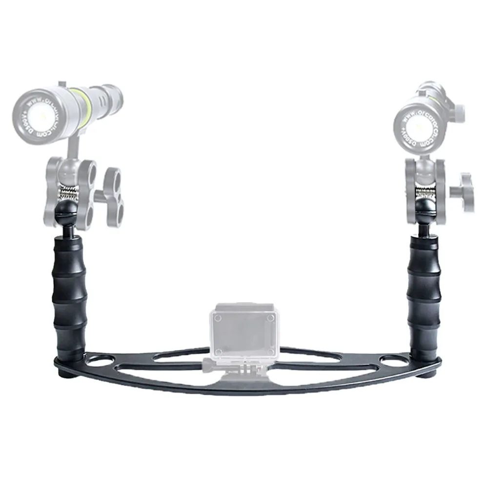 Handles and Base Tray for Camera Tray Diving Torch Photography Lights