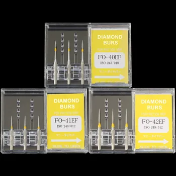 

10 Boxes (30 Pcs) Dental Diamond Burs FO-20EF/FO-21EF/FO-40EF/FO-42EF Polisher Drill FG 1.6mm High Speed Handpiece DIA-BURS