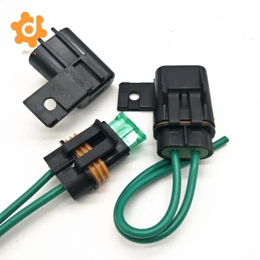 1 Set Car 30A/40A Medium Blade Fuse and Waterproof Fuse Block Holder Copper Wire