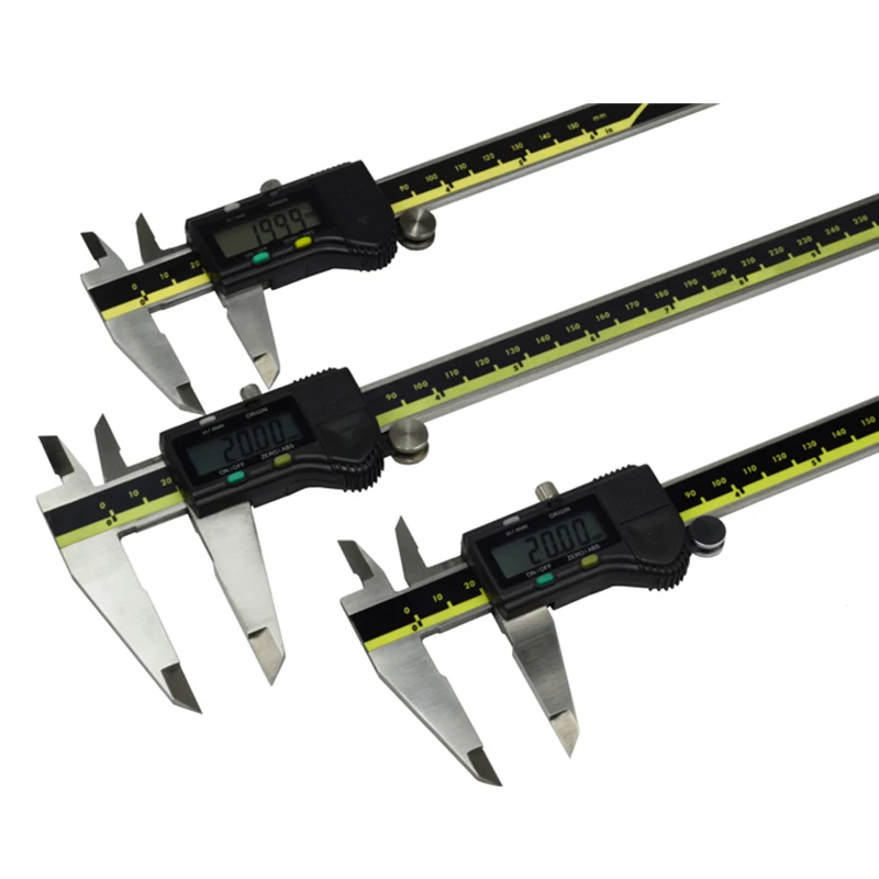 150mm 200mm 300mm Origin mode Digital Caliper Stainless Steel electronic Vernier Caliper Schieber caliper micrometer +Box