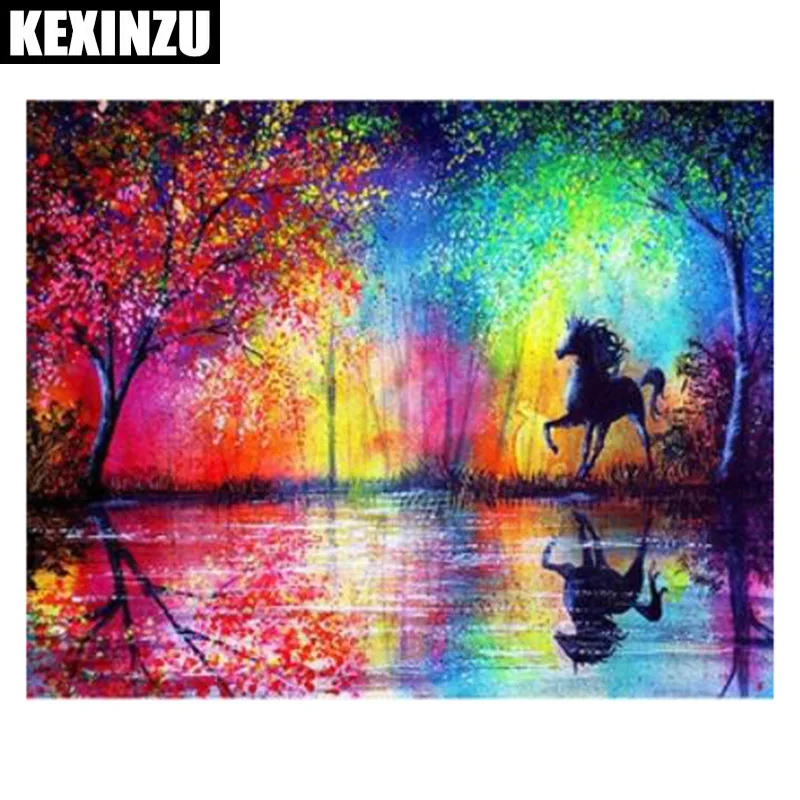 

new 5D DIY Full Square/Round Diamond Painting" grove"Embroidery Cross Stitch Mosaic Home Wedding decoration