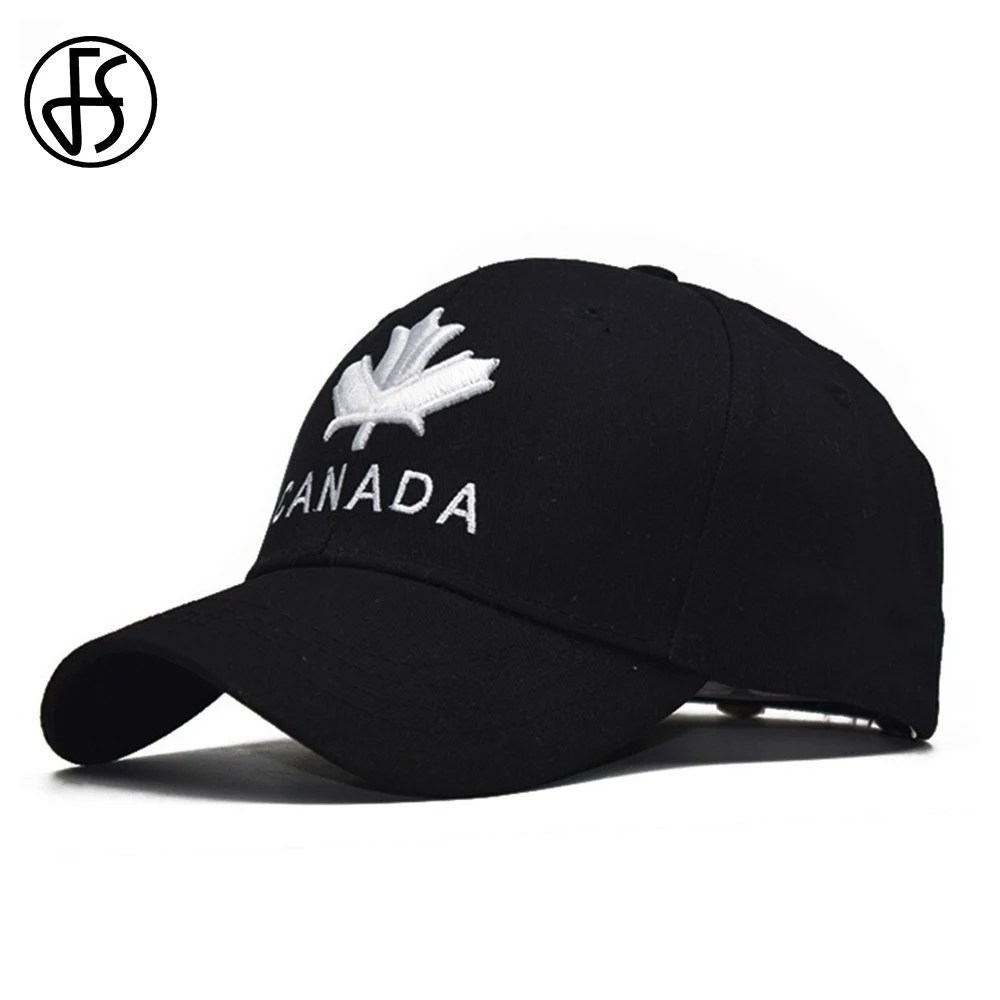 

FS Men Women Canada Maple Leaf Baseball Cap Snapback Hats For Male Female Embroidery Streetwear Dad Hat Bone Gorras Casquette