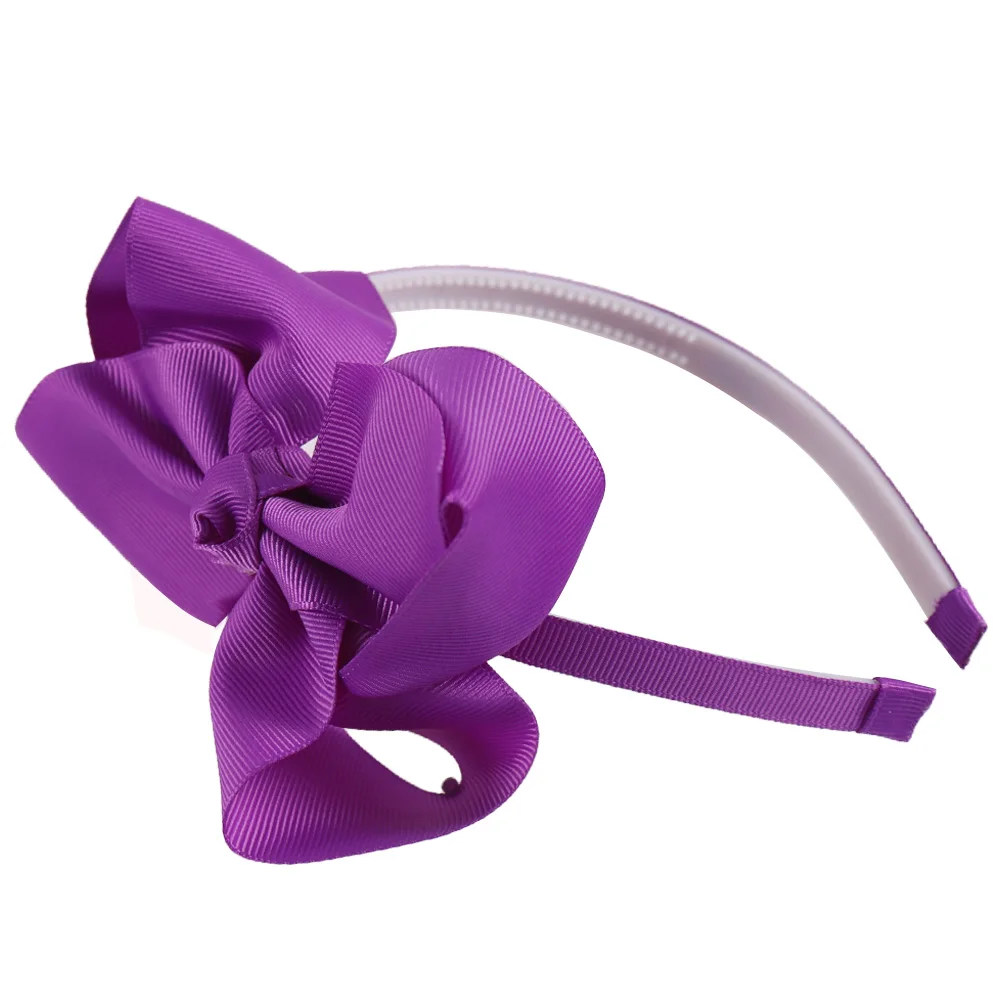 2-Pcs-Lot-New-Style-Girls-Hair-Bands-With-Teeth-Band-Solid-Color-Hairbows-For-Dance (4)