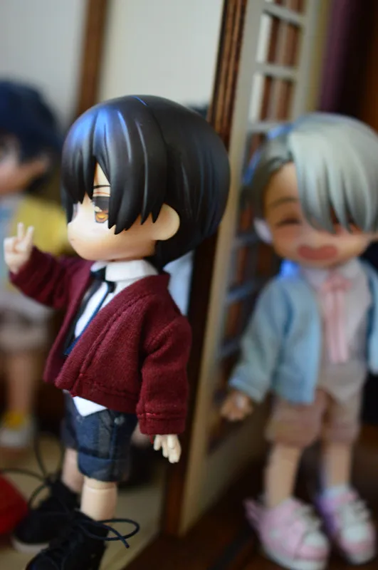 

Obitsu11 OB11 cu-poche doll coat 1/12 size cardigan doll accessories doll clothes shirt pants