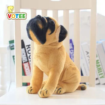 

wholesale cartoon The simulation plush toys Pugs dog plush toys kids toys puppy doll christmas gift drop VOTEE
