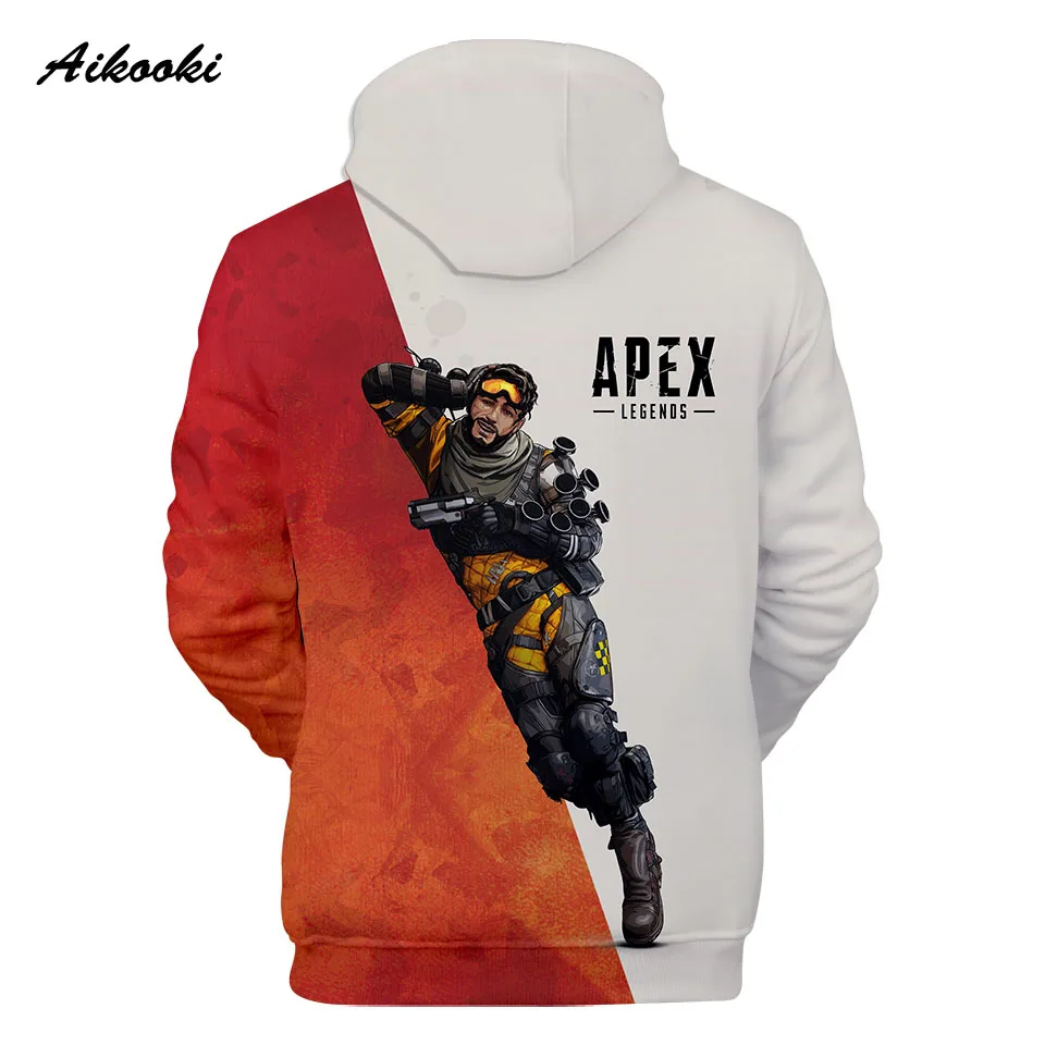 Толстовка Aikooki Apex Legends для мужчин и женщин свитшот с капюшоном в стиле Харадзюку