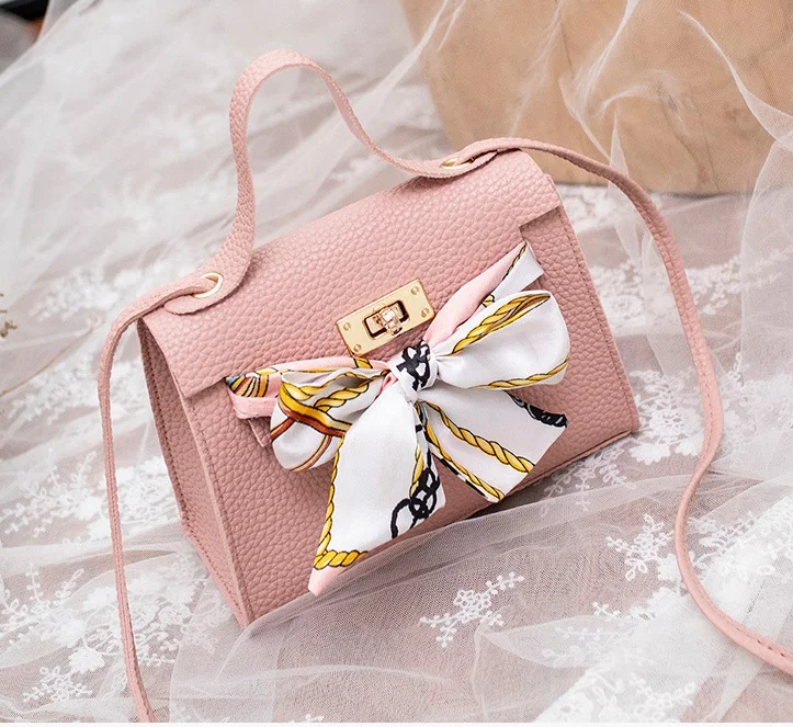 

Oriental Element Elegant PU Leather Shoulder Bag with Silk Bow for Ladies Girls Women Mochila Mujer