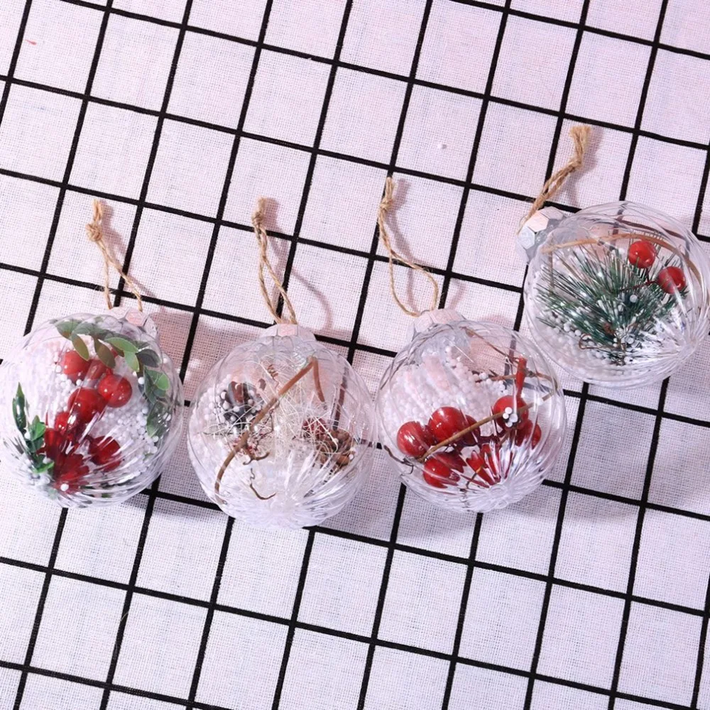 

Christmas Tree Decoration Ball Christmas Round Hanging Balls Carapace Including Four Different Types of Christmas Accessories