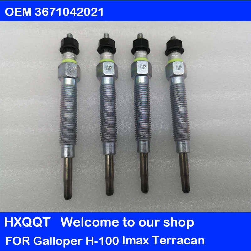 

Glow Plug For Grace H100 Galloper H1 Imax Terracan OEM 3671042021 Ignition Glow Plug 4PC Engine glow plug