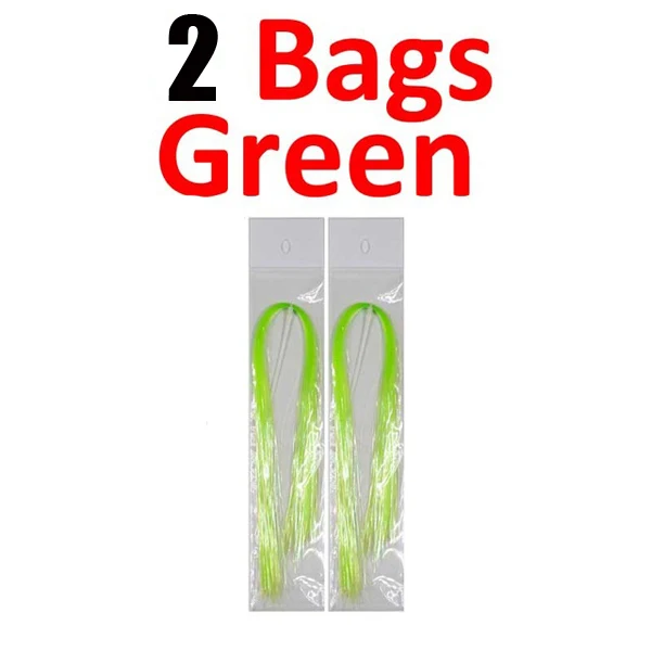 Wifreo 2 сумки 0,5 мм/2 мм УФ Flashabou Голографическая мишура Stonefly Nymph Back Jig Body wrap приманка для рыбалки материал для завязывания мушек - Цвет: 0.5mm 2bags green