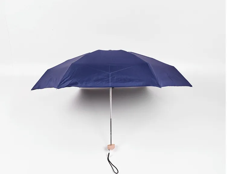 Мини ультра легкий 5 складной женский зонтик Черный солнцезащитный плоский солнцезащитный Зонт рекламные подарки рекламный зонтик