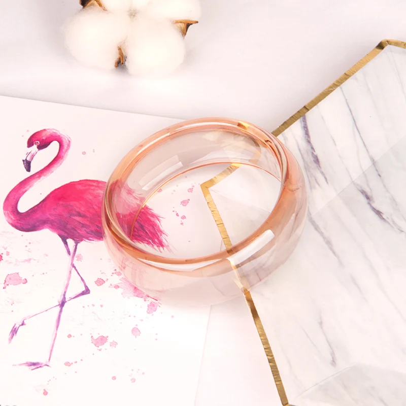 Trendy Resin Cuff Fashion Women Bracelet and Bangles Bling Color Acrylic Wide Geometric Bangle For Girl Charms New Jewelry 2019 (4)