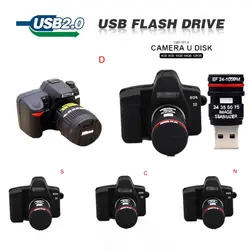 Мини SLR камера usb флэш-накопитель 4 ГБ 8 ГБ 16 ГБ флеш-накопитель 32 Гб 64 Гб 128 ГБ Флешка 2,0 реальная емкость флэш-накопитель в подарок