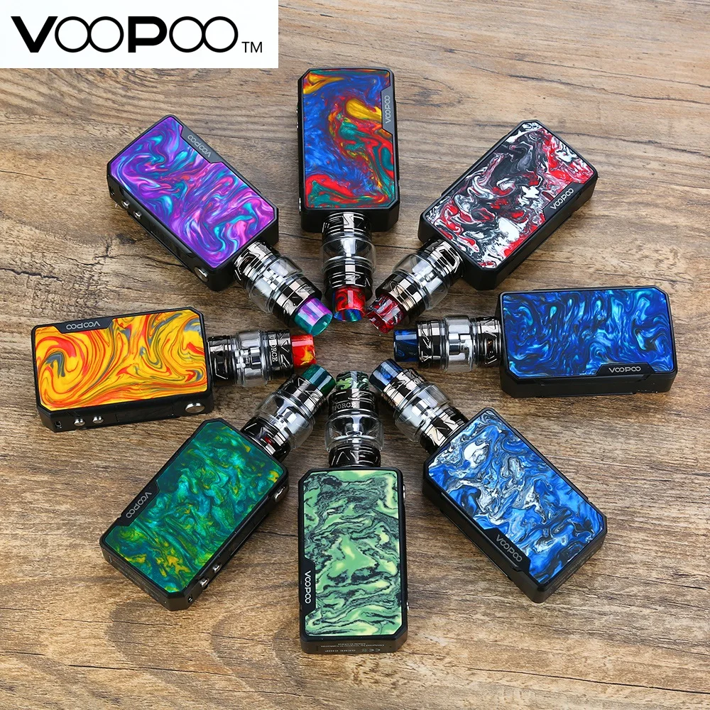 Günstige Original VOOPOO Drag Mini TC Kit wi 4400 mAh Drag Mini Mod   5ml UFORCE T2 Tank   verbesserte Firmware Mod E cig Vape Kit VS Drag 2