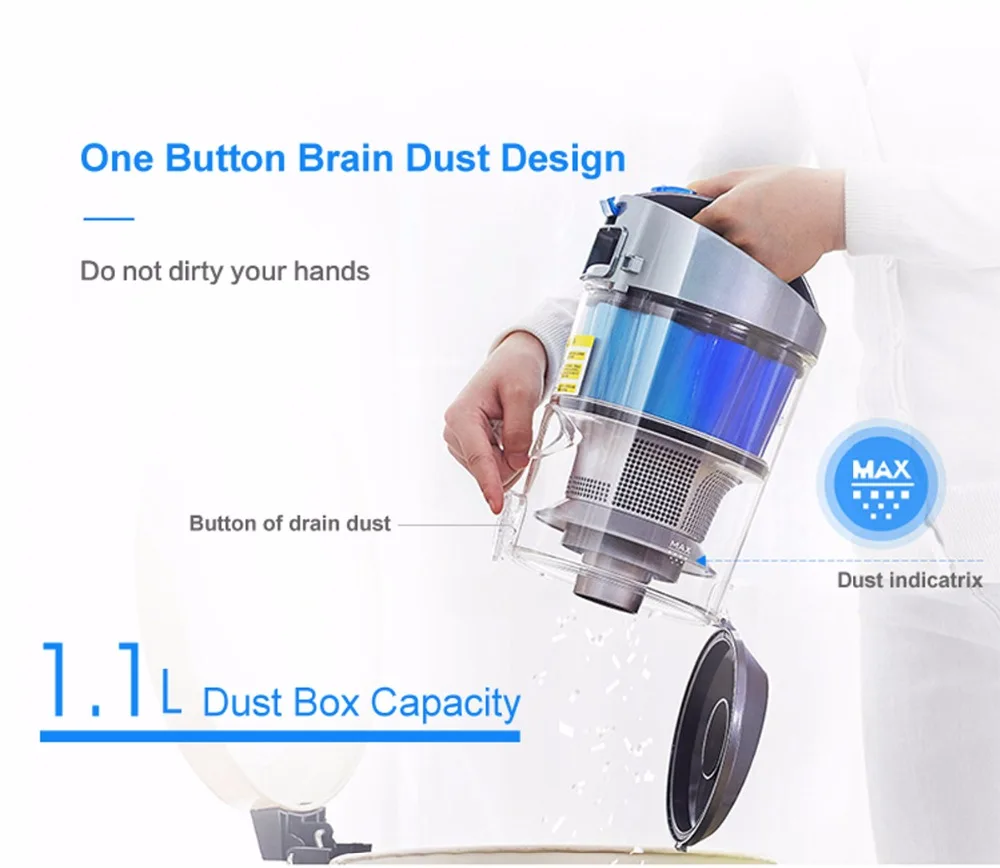 MIDEA VACUUMCLEANER BAGLESS CANISTER BLUE MC15K2BCA HSDS Online