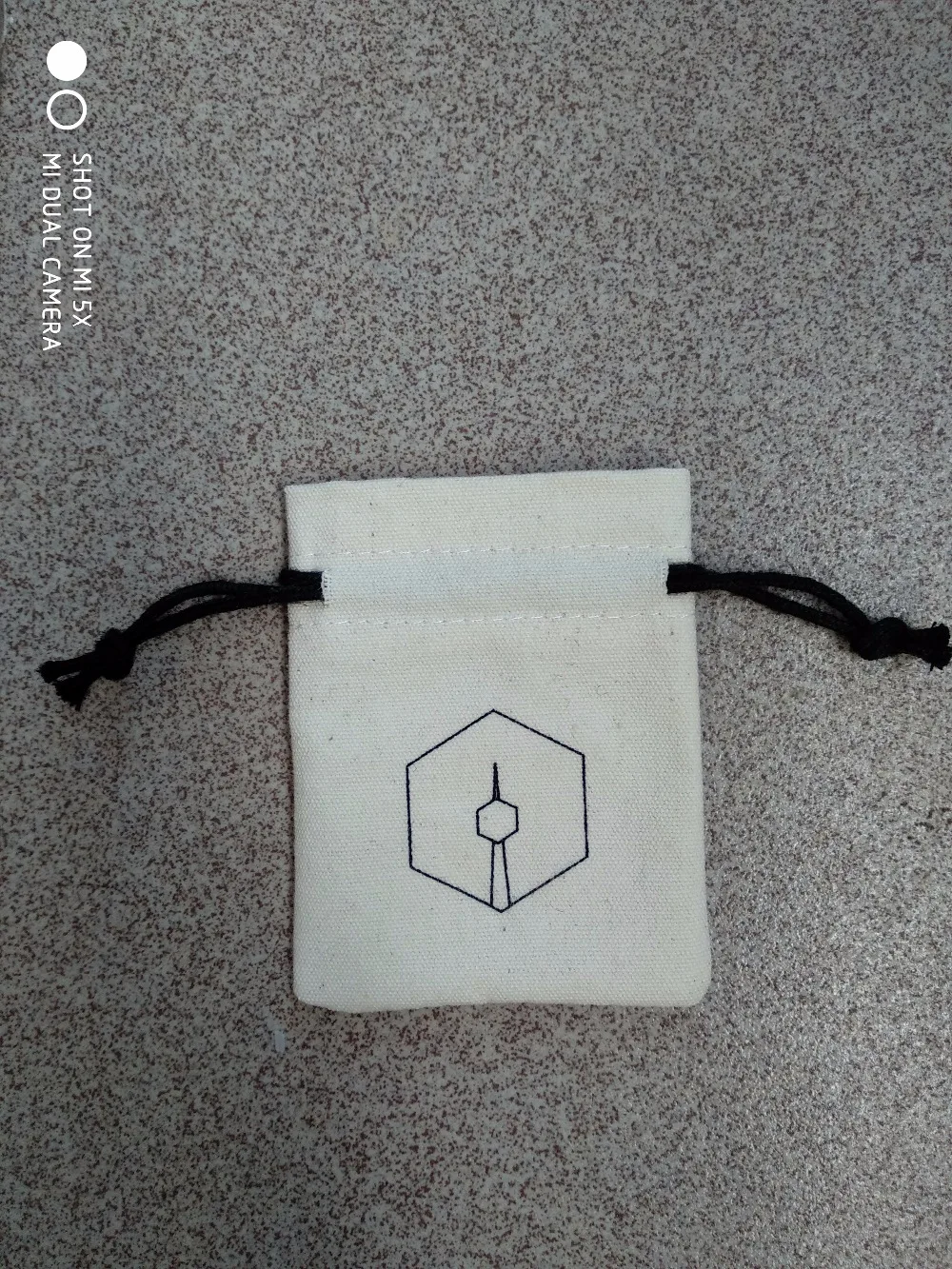 500pcs high quality cotton canvas fabric jewelry bag wholesale 7*9cm