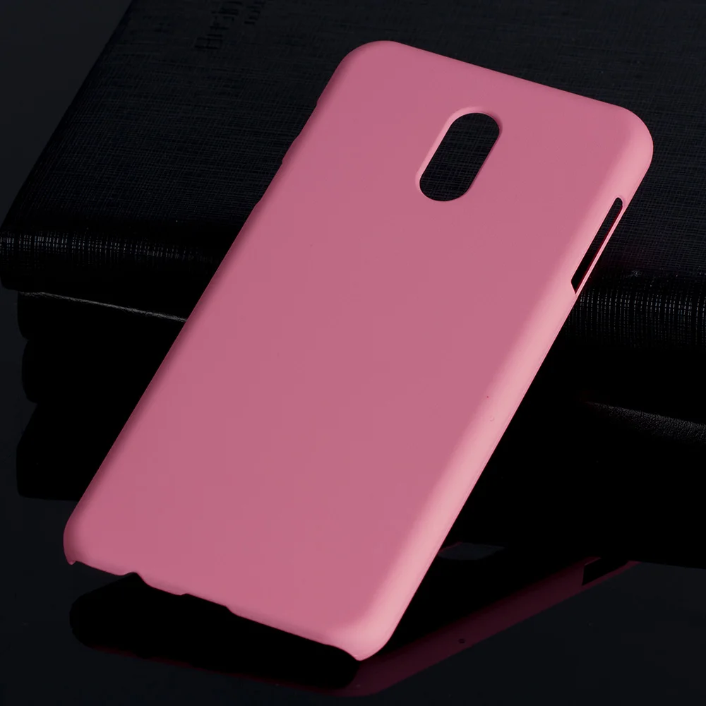 Матовая Пластик Coque 5.5For samsung Galaxy C8 чехол для samsung Galaxy C8 J7 плюс C7 C7100 телефона чехол-лента на заднюю панель - Цвет: Pink