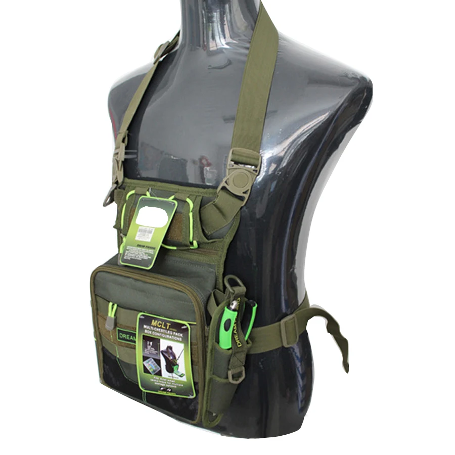 Vara de Pesca Bolsa de Pesca Spinning Titular Bolsa Enfrentar Armazenamento Cintura Pacotes Pacote Peito Camuflagem Camo Voar Bolso 8 Spinning vara de pesca titular saco enfrentar