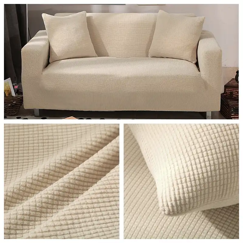 Lellen Polar Fleece Fabric Sofa Cover Stretch Anti Pets Dogs Covers Washable Removable Couch Slipcovers Loveseat