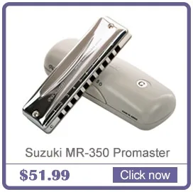 Suzuki HA-20 Promaster Hammond Professional 10-Hole Diatonic Harmonica/HA20 блюз Арфа, Ключ C