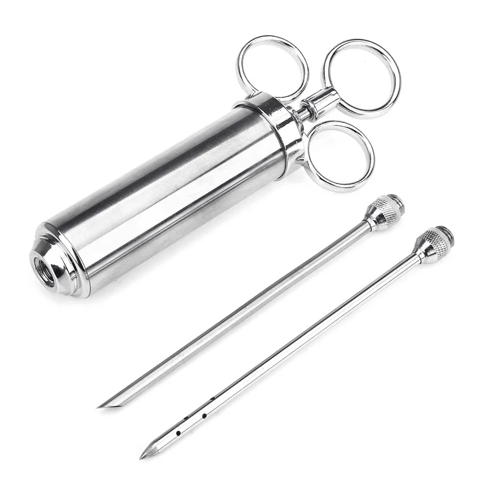 1Pcs Kitchen Stainless Steel BBQ Tools Marinade Injector Meat Condiment