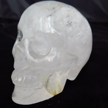 

afa880355++TOP!!! 1209g SKULL CLEAR QUARTZ CRYSTAL Healing
