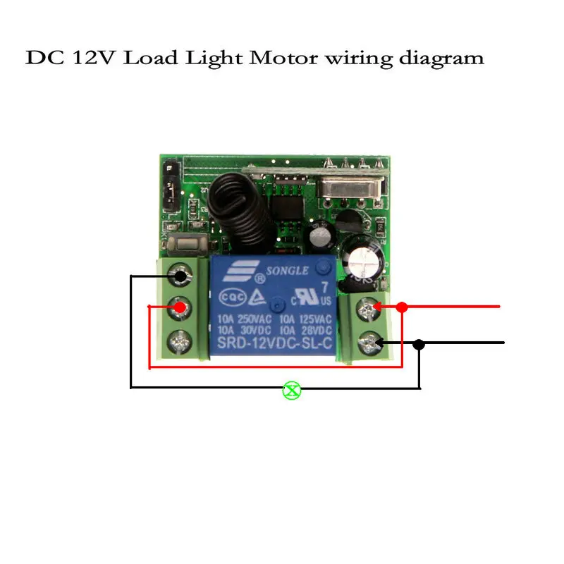 Мини Размер DC 12 В 1CH 1 CH 10A RF беспроводной переключатель системы дистанционного управления, приемник+ передатчик с защелкой(A = ON, B = OFF