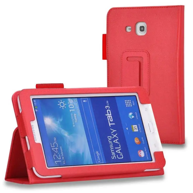 Чехол Funda для Samsung Galaxy Tab 3 lite 7 0 T110 T111 планшет PU кожаный чехол Подставка E T113 T116 |