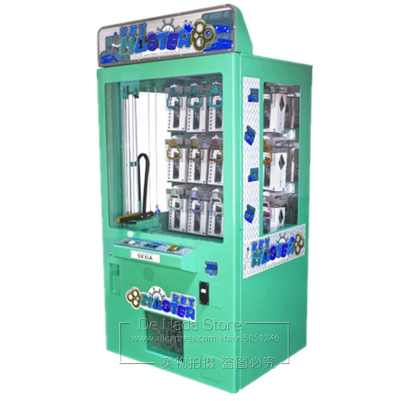 Green Key Master Prize Gift Vending Machine Amusement Games Coin Operated Toy Claw Cranes Arcade Machine For Game Room