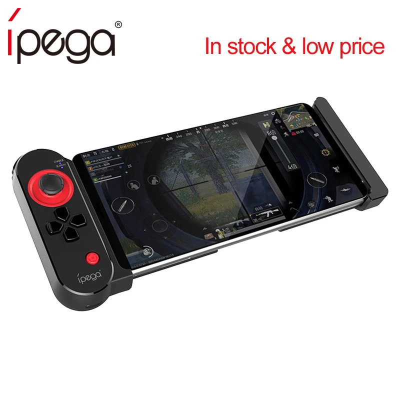 

iPega PG 9100 Wireless Bluetooth 4.0 Gamepad Singleside Design for Pubg FPS Game Compatible with 5-10inch Android Phones tablet