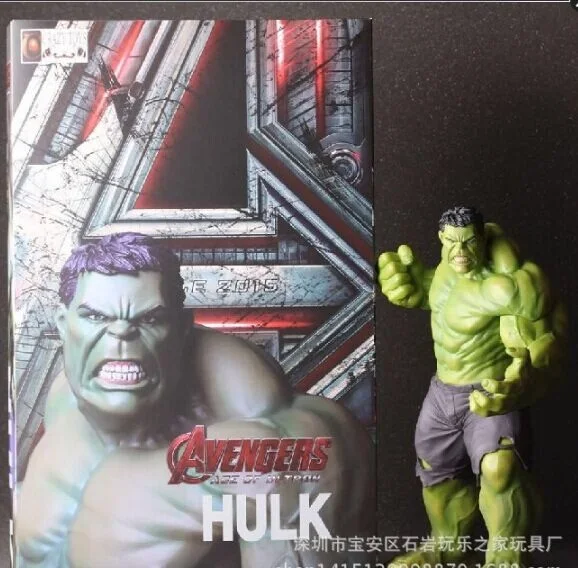 

Original Avengers movie PVC model The simulation cartoon The Incredible Hulk hero boy Hand to do Model toy child Christmas gift
