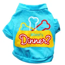 Щенок весной и летом футболку, Pet Красочные футболка с короткими рукавами для малых и средних собак