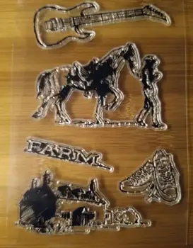 

horse Transparent Clear Stamps for Scrapbooking DIY Silicone Seal Photo Album Decor Embossing Folder Template