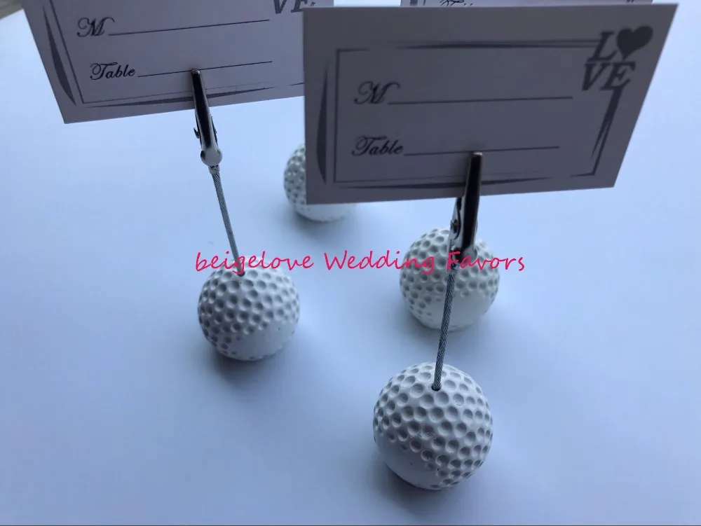 FREE SHIPPING(18pcs/Lot)+Sports Collection White Golf Ball Place Card