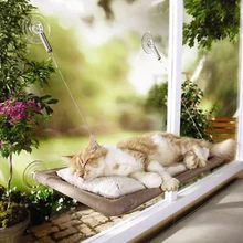 Кровать-гамак для сидения с окошком кошки-гамак~ оригинальная кроватка с изображением котенка~ не требуется никаких инструментов
