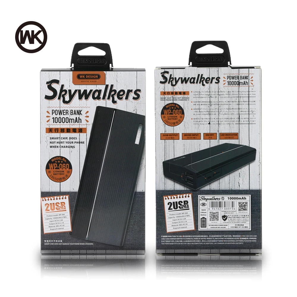 WK Portable Charger Power Bank 10000mAh Powerbank Batterie Externe for Power Bank Xiaomi iPhone X XS External Battery Poverbank WK Portable Charger Power Bank 10000mAh Powerbank Batterie Externe for Power Bank Xiaomi iPhone X XS External Battery Poverbank