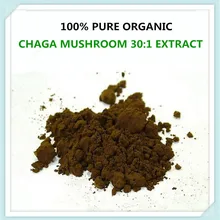 Чистый органический гриб SIBERIA CHAGA INONOTUS OBLIQUUS 30: 1 полиозный экстракт, супермощный антиоксидант