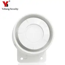 Yobangбезопасности Горячая Распродажа домашняя Проводная мини сирена 110dB DC 12 V для дома охранная сигнализация с низкой ценой