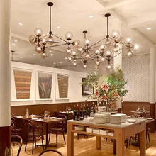 5 10 15 21 head dining room decoration LED modo Chandelier living room dha lights glass