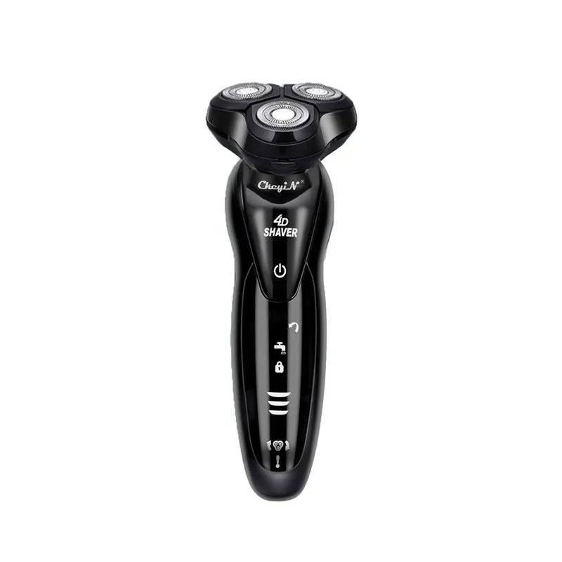 Перезаряжаемая электробритва для мужчин, моющийся Мокрый триммер для сухой бороды, бритва электробритва, уход за лицом 4D, плавающий USB - Цвет: Only Electric Shaver