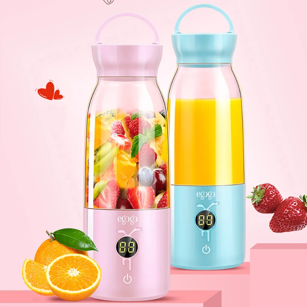 Portable Electric Juicer Cup USB Rechargeable Vegetables Fruit Juice