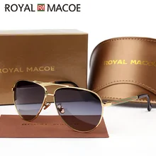 ROYAL MACOE, высокое качество, классические мужские и женские солнцезащитные очки, поляризационные, брендовые, солнцезащитные очки, защита для вождения, чехол Oculos Lentes