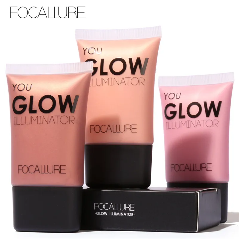 Buy FOCALLURE Face Gold Highlighter Makeup Liquid Glow