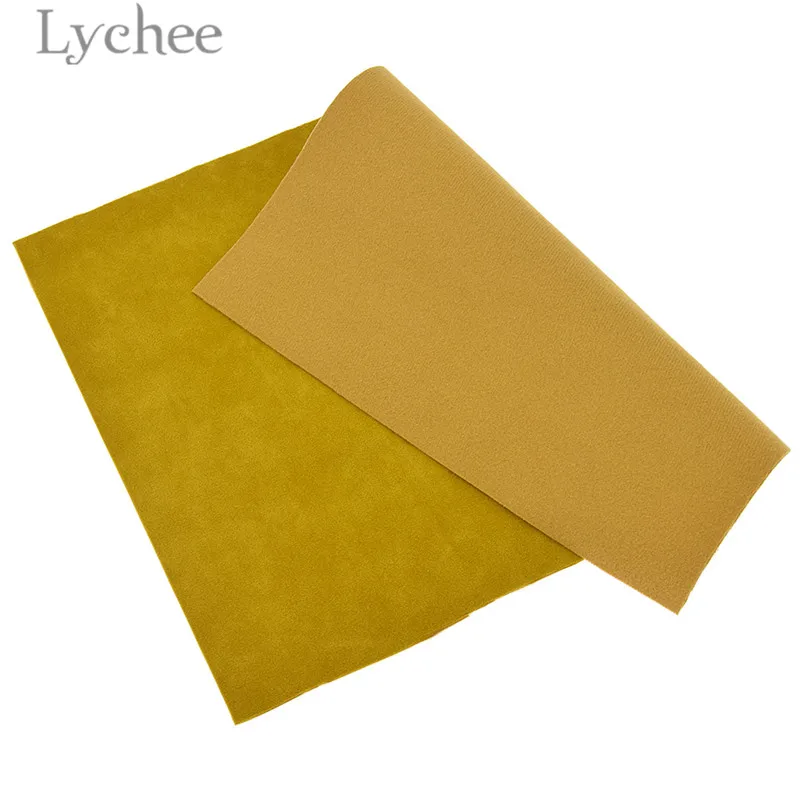 Lychee Life 1 шт. 21x29 см A4 замша из искусственной кожи ткань высокого качества Синтетическая Кожа DIY материал для одежды сумки ремни