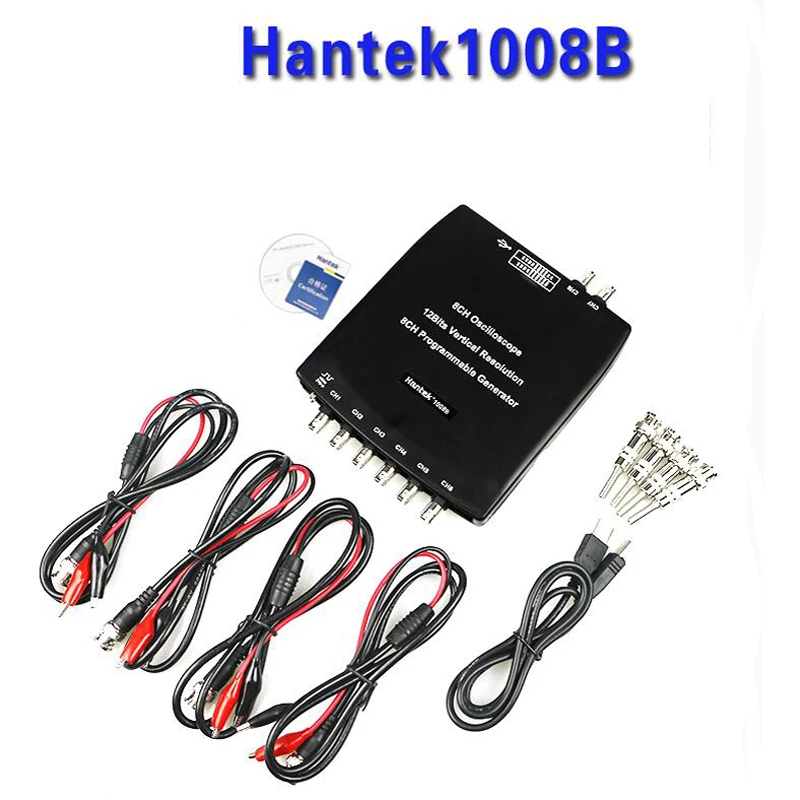 Hantek 1008B 8 Channel PC USB Auto Scope/DAQ/8CH Generator 8 Channels Automotive Diagnostic Oscilloscope Free shipping Hantek 1008B 8 Channel PC USB Auto Scope/DAQ/8CH Generator 8 Channels Automotive Diagnostic Oscilloscope Free shipping