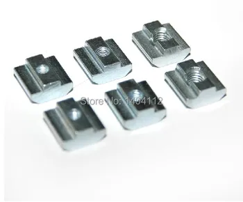 

M5 T Sliding Nut block for 45 series Aluminum Profile slot 10 Zinc Coated Plate Aluminum Accessories