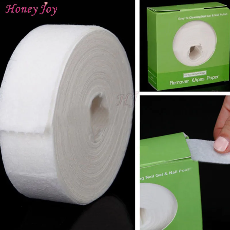 

500pcs/box Soft Lint-Free Remover Wipes Paper for Acrylic Gel Wraps Nail Tools Manicure Nail Polish Cleaning Wipes
