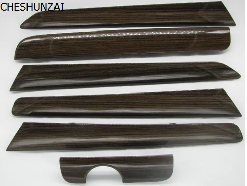 

CHESHUNZAI 6Pcs Door Panel Dash Trim Set Wood Color for VW Vento Jetta MK6 TDI NEW 16D 858 415 16D858415