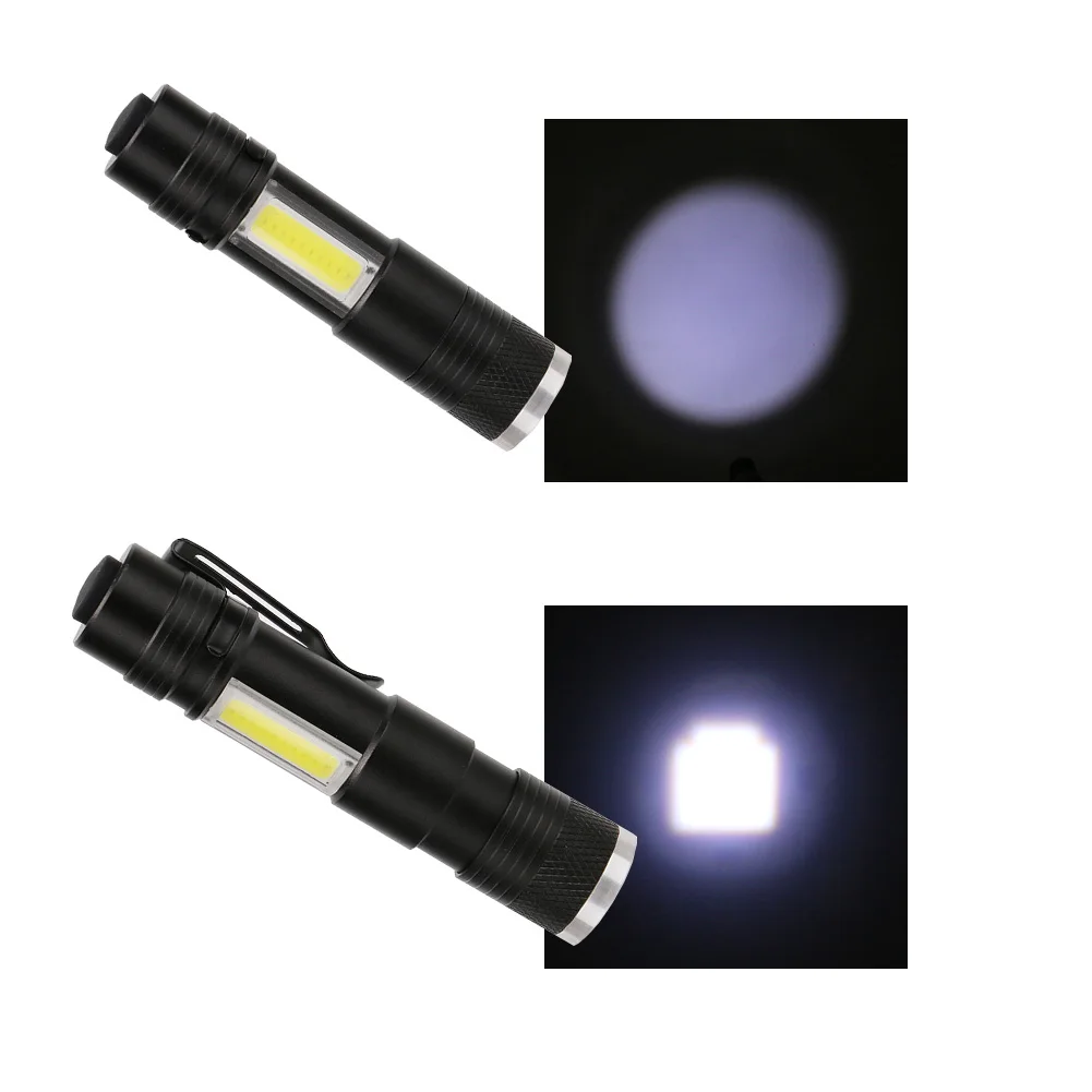 Ручка светильник 4 режима портативный мини удобный вспышка светильник фонарь XPE+ COB светодиодный светильник вспышка 1200LM масштабируемый охотничий кемпинговый светильник фонарь